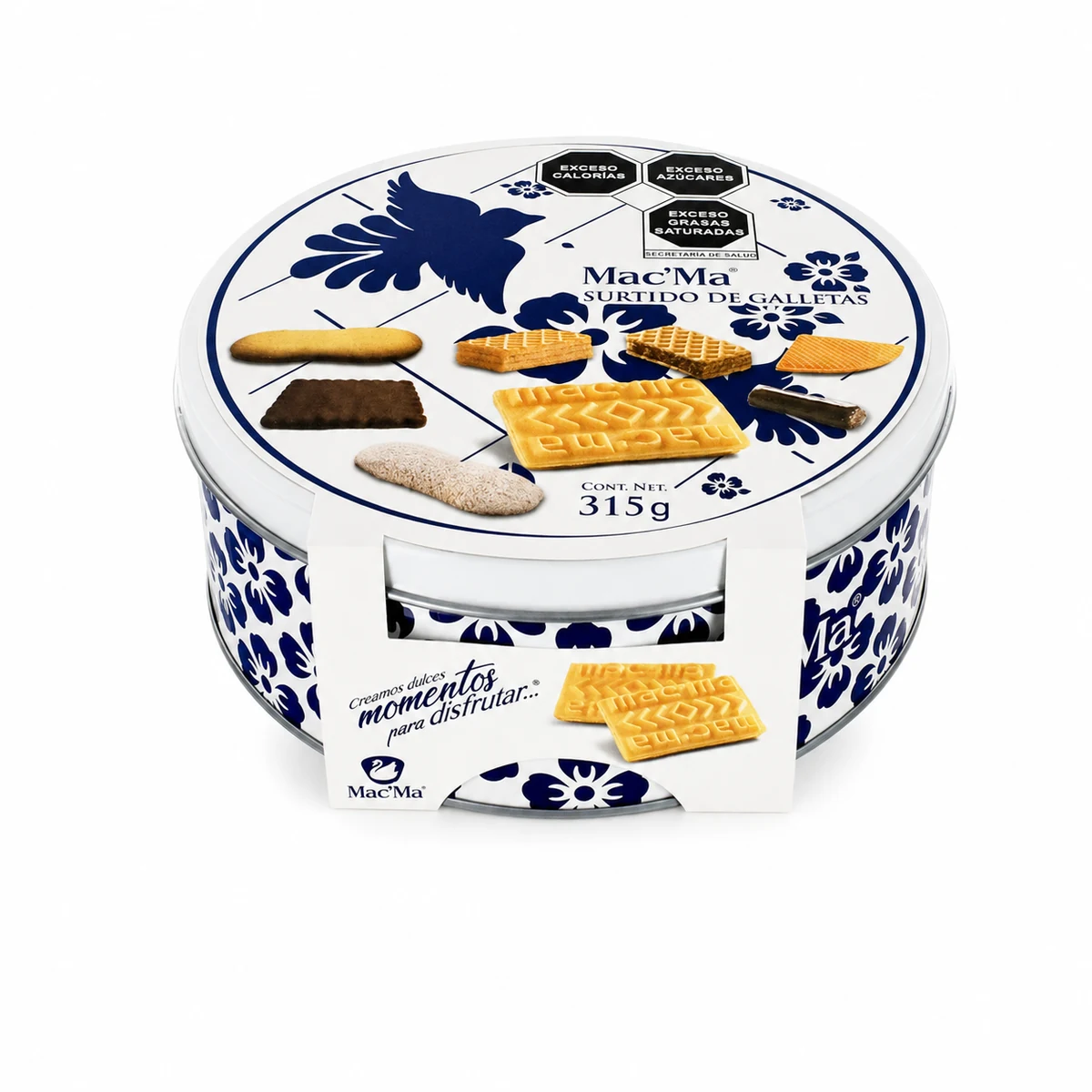 Galletas Lata Metalica 315 grs